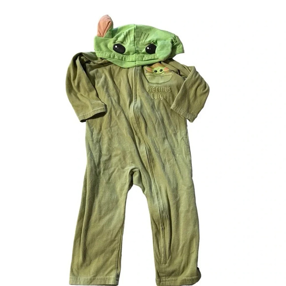 Star Wars The Mandalorian The Child Infant Baby Boys Zip Up Cosplay Cost… - Picture 1 of 4